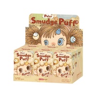 100% Original POPMART Série Polar Smudge Puff Pendentif en peluche Boîte mystère Figurine anime en peluche polaire pour cadeaux de Noël