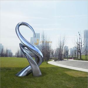 Escultura Grande de Acero Inoxidable, Adorno de Jardín, Arte Decorativo para Exteriores, Estatua de Metal Resistente al Agua y Duradera - Product Image 5