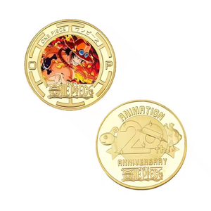 2025 japon Anime une pièce pièces commémoratives Souvenir Luffy Sanji Nami métal pièces Collection jouet pour cadeaux de fête d'<span class=keywords><strong>anniversaire</strong></span> - Product Image 4