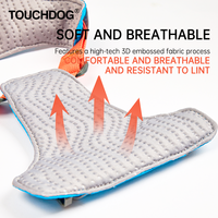 Harnais pour chien Touchdog, durable, réglable, léger, imperméable, en polyester, rembourré 3D respirant, anti-traction, gilet réfléchissant pour animaux de compagnie