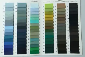Custom Color 4 Way Stretch 90% Nylon 10% Spandex Solid Woven Fabrics For Trousers