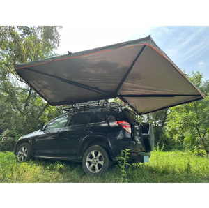 Toldo de Aluminio Rígido de 2m con Tela Oxford, Impermeable para las Cuatro Estaciones, Autoportante, de 270 Grados, con Luces Integradas para Camioneta o Autocaravana - Product Image 1