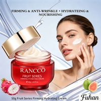 Natuurlijke Biologische Fruitverstevigende Hydraterende Gezichtscrème Tremella Dragon Pitaya Litchi Guava Extract Gist Vitamine E Hydraterende Frisse Crème