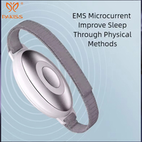 Appareil intelligent EMS pour l'aide au sommeil, ABS + acier inoxydable, technologie de micro-courant sans fil, soulagement de l'insomnie, du stress et de l'anxiété, USB