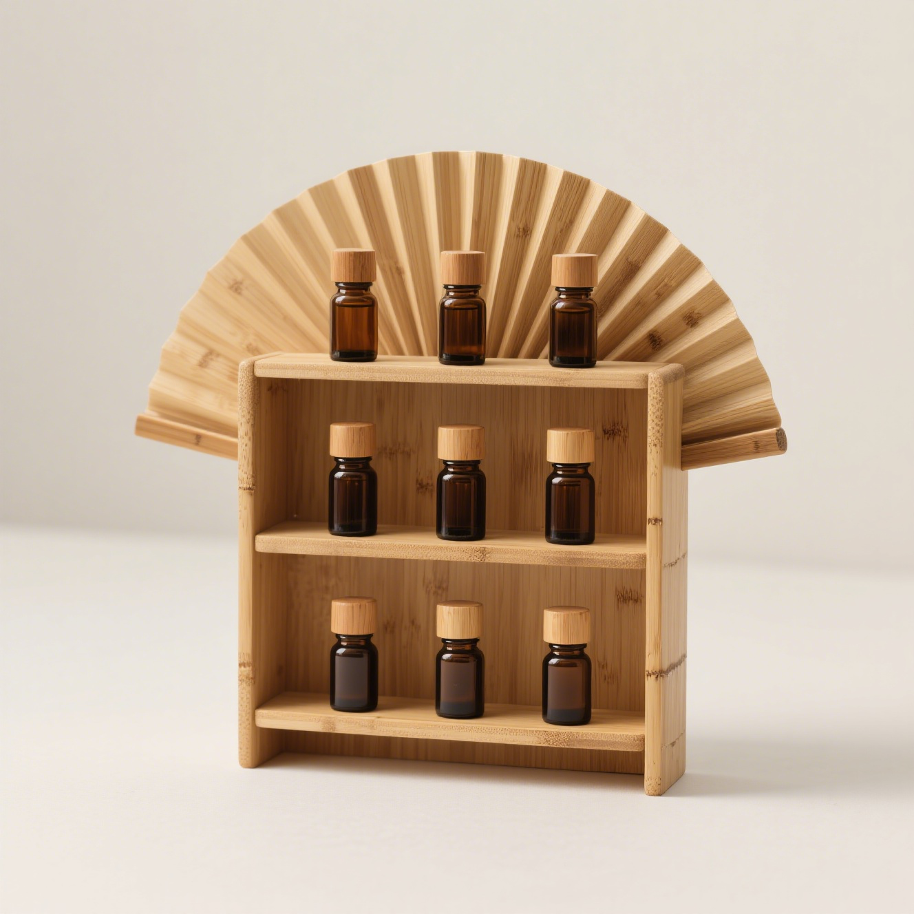 Apache Custom Counter Wood Essential Oil Display Stand for Skincare Store — view 5