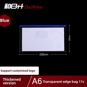 Công suất lớn A5 lưu trữ dây kéo đóng cửa sinh viên tổ chức A4 tập tin trong suốt và A6 thư mục mô hình với B5 Logo chèn Túi - Product Image 6