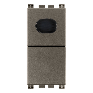 <b>Push</b> Button Switch 1P NO 10A Metal With Indicator <b>Light</b> 4.1x2.8x5.3cm - Product Image 1