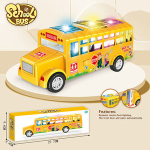 <span class=keywords><strong>Autobus</strong></span> Scolastico <span class=keywords><strong>Giocattolo</strong></span> Elettrico Giallo con Luci e Frizione per Bambini Regalo Promozionale 2025 - Product Image 2