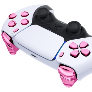 ชุดปุ่ม D-pad R1 L1 R2 L2 ทริกเกอร์ ปุ่มแชร์ ปุ่มตัวเลือก ปุ่มหน้าจอ  อะไหล่เปลี่ยนสีโครเมี่ยมชมพู ชุดปุ่มครบชุดสำหรับจอย PS5 รุ่น BDM-030/040/050 - Product Image 5