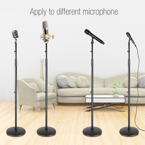 MS017 yinyu DDP RTS có thể điều chỉnh phòng thu mic đứng với có thể tháo rời nặng cơ sở màu đen <span class=keywords><strong>Microphone</strong></span> đứng cho ghi âm & podcasting - Product Image 6