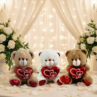 Ours en peluche géant cœur rouge « Love You » – Vente en gros pour la Fête des Mères, cadeau de Saint-Valentin