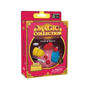 OEM Super Magic Tricks Kids Toy Classical Magician Illusion Comedy Close-Up Stage Ball And Cup Plastic Material