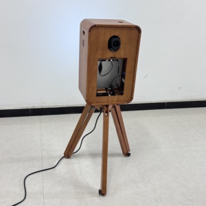 Hai mặt sồi Photo Booth 18.5 màn hình cảm ứng hiển thị iPad Photo Booth bao vây bằng gỗ DSLR Máy ảnh photo Booth máy in - Product Image 6