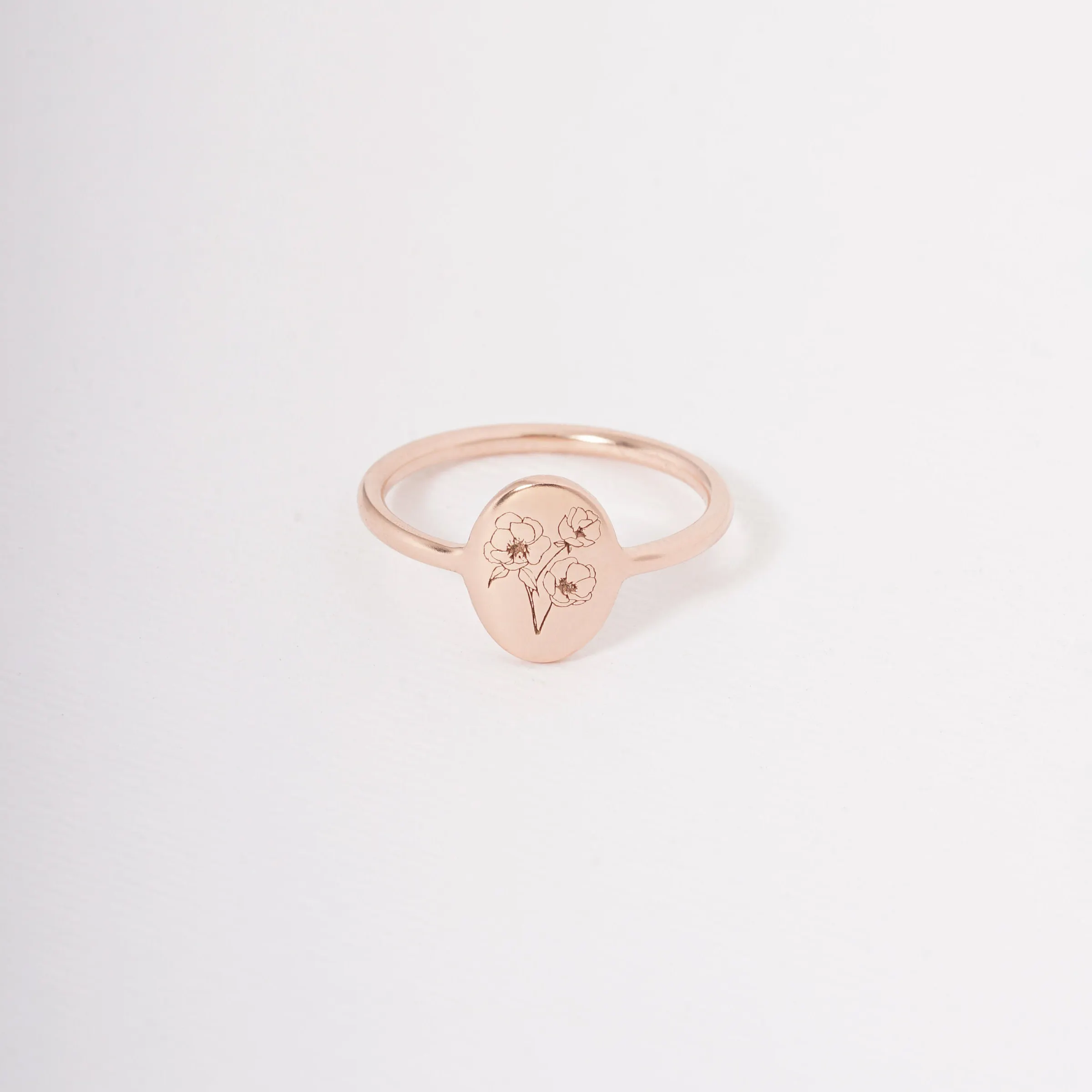 Персонализированное кольцо с родами и цветами, минималистичное штабелируемое кольцо, золотое, розовое золото, заполненное гравировкой, повседневное эффектное кольцо