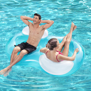 <span class=keywords><strong>Bestway</strong></span>-Colchón de Aire <span class=keywords><strong>Inflable</strong></span> para Cama de Agua, Almohada Doble Original, Anillo Flotante en Forma de 8, 43009 - Product Image 5