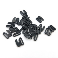 Bandoulière noire de haute qualité attache coulissante petits clips crochets de soutien-gorge en plastique
