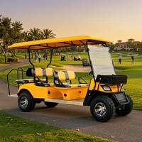 Carrito de Golf Eléctrico con Caja de Carga, Batería de Litio de 72V, Motor Asíncrono de CA de 3.5kW, Freno de Tambor Delantero/Trasero, Tecnología Patentada, Alcance de 90 km