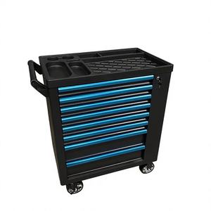 Armoire à outils en acier bleu robuste de 30 pouces avec 7 tiroirs verrouillables, ensemble d'outils CRV de 310 pièces, capacité de 540 kg, rangement pour <span class=keywords><strong>garage</strong></span> et atelier, OEM ODM - Product Image 4
