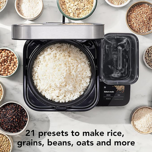 Patented 8 Cup Grain <strong>Rice</strong> <strong>Cooker</strong> with Integrated Water tank Automatically Release Water, Built-in Scale, IH Electromagnetic Heat - Product Image 4