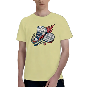 T-<span class=keywords><strong>shirt</strong></span> graphique professionnel de <span class=keywords><strong>badminton</strong></span> pour <span class=keywords><strong>homme</strong></span>, style sportif, à manches courtes, pour les fans de sport, haut décontracté et athlétique - Product Image 6