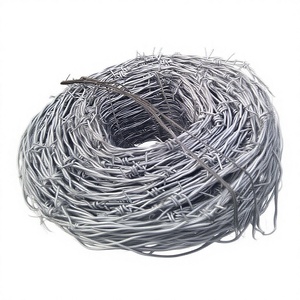 Alambre de púas galvanizado de la marca SQ, malla de alambre de púas simple, precio económico, muestras gratuitas, bobinas de alambre de hierro de China, ¡gran oferta! - Product Image 1
