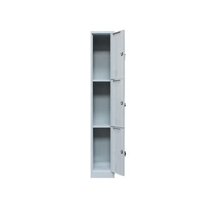 <span class=keywords><strong>Armario</strong></span> de acero alto de una sola <span class=keywords><strong>columna</strong></span> <span class=keywords><strong>para</strong></span> dormitorio, ropero con 3 puertas - Product Image 2