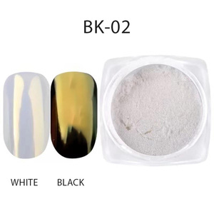 Neon Aurora Unicorn Chrome Nail Powder White Mirror Effect Fairy Moon Nail Pigment - Product Image 5