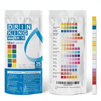Kit de Tiras Reactivas para Análisis de Agua de Alta Precisión AAwipes, para Agua Potable, de Pozo, de Grifo y de Agua de la Ciudad - Paquete de 25 Tiras (China)