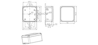 Personalizado IP65 impermeable cámara de seguridad electrónica 4G 5G carcasa al aire libre caja de conexiones de plástico caja