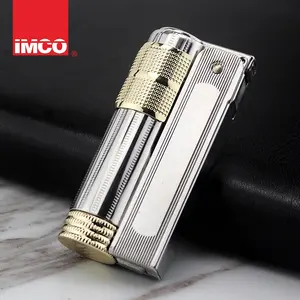 IMCO 6700 Stainless Steel Gasoline Lighter Golden Men Smoking Cigarette Lighter