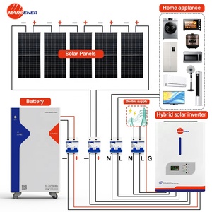 Sistema <span class=keywords><strong>de</strong></span> Energía <span class=keywords><strong>Solar</strong></span> Híbrido <span class=keywords><strong>para</strong></span> el Hogar, Conectado/Desconectado <span class=keywords><strong>de</strong></span> la Red, <span class=keywords><strong>de</strong></span> 5/10/20/25/30/50 Kw, con Certificado CE, Venta al Por Mayor - Product Image 1