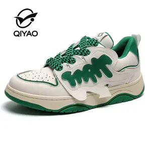 Qiyao OEM ODM Shoe Manufacturer Custom Casual Shoes Trainers Men Running High Quality Luxury Fashion Sneaker Skateboard Shoes