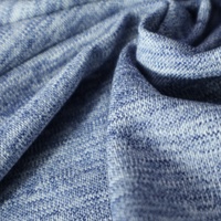 Tissu de piqué de laine de mer recyclé SWL-TK0168 155GSM mélange de contrôle des odeurs à séchage rapide pour la chemise de sport unisexe