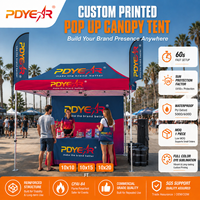 Tente de stand d'exposition personnalisée 10x15 3x4.5 avec cadre en aluminium robuste, imperméable, pour publicité extérieure et événements