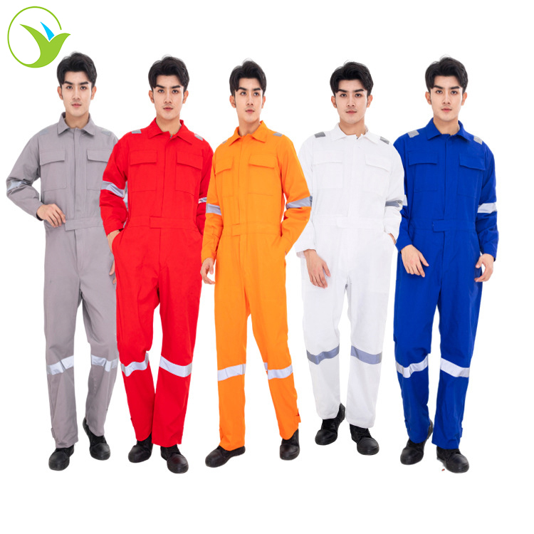 Мужская Рабочая одежда от производителя, Рабочая форма, безопасный хлопковый костюм с длинным рукавом, комбинезон
