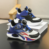 Chaussures de basket-ball en cuir pour enfants, chaussures d'entraînement légères et respirantes, antidérapantes, pour la course en plein air, 30-41
