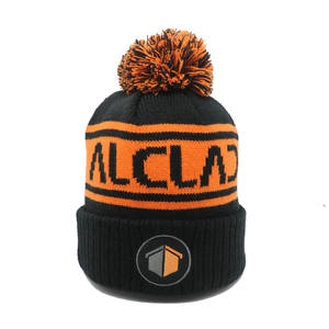Warm Breathable Winter <b>Hats</b> Good Quality 100% Acrylic Knitted <b>Hat</b> With Custom Embroidery Logo <b>Pompom</b> Beanies Fashionable Design - Product Image 2