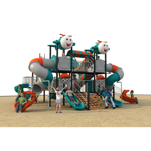 Ensemble toboggans et balançoire d'extérieur pour enfants nouvel arrivé ensemble <span class=keywords><strong>de</strong></span> jeux d'extérieur en gros aire <span class=keywords><strong>de</strong></span> jeux commerciale - Product Image 2