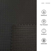 Tissu Ripstop 100% Nylon 200D*200D 125GSM Coupe-Vent Résistant aux Déchirures pour Bagages d'Extérieur, Auvents, Sacs à Dos avec Revêtement PU/PVC/TPU/TPE