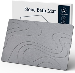 Lanztop, alfombrillas de baño de diseño novedoso, alfombrilla de ducha de piedra sólida absorbente y de secado rápido, antideslizante <span class=keywords><strong>para</strong></span> baño hecho a máquina - Product Image 2