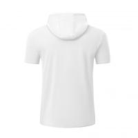 T-shirts à capuche personnalisés pour hommes, en polyester et élasthanne, à séchage rapide, imprimés, légers, avec capuche