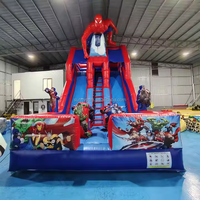 Château de saut de Spiderman gonflable commercial spiderman maison de rebond gonflable combo spiderman moonwalks à vendre