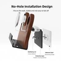 3 in 1 dinding Desktop dapat menempatkan pengisi daya nirkabel braket penyimpanan jam tangan ponsel Headset pengisian braket tetap