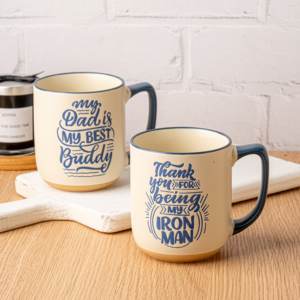 Tasses à café en céramique personnalisées pour <span class=keywords><strong>papa</strong></span> Cadeau de fête des pères <span class=keywords><strong>personnalisé</strong></span> Boissons en porcelaine en vrac pour cadeaux - Product Image 5