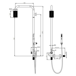 <span class=keywords><strong>Mitigeur</strong></span> en or rose avec garantie de 10 ans, robinet de salle de bain, <span class=keywords><strong>colonne</strong></span> de douche à effet pluie, système de douche 3 modes pour villa, hôtel, maison - Product Image 4
