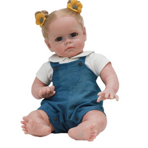 Muñeca de bebé Reborn realista de 24 pulgadas para recién <span class=keywords><strong>nacido</strong></span>, muñeco de bebé de silicona suave de vinilo completo - Product Image 6