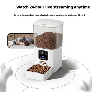 Tuya Uygulaması Uzaktan Kumandalı Akıllı Evcil Hayvan Besleyici Plastik Modern Düz Desenli Kuru Mama Dağıtıcısı Otomatik Kedi Köpek Mama Kapları Şarjlı - Product Image 4