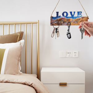 Big Size Sublimation MDF <strong>Key</strong> <strong>Holder</strong> for <strong>Wall</strong> Blank Custom <strong>Wall</strong> Mounted <strong>Key</strong> Hanger with <strong>Key</strong> Hooks <strong>Wall</strong> Decorative Organizer - Product Image 4