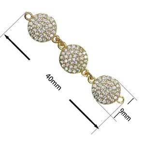 Venta al por mayor joyería de moda Micro pavé circón cuentas pulsera conector colgantes encantos