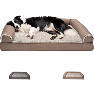 대형 개 침대 거품 개 소파 부드럽고 따뜻한 애완 동물 소파 이동식 빨 커버 부드러운 안감 미끄럼 방지 바닥-최고의 선물 개 애완 동물 - Product Image 1